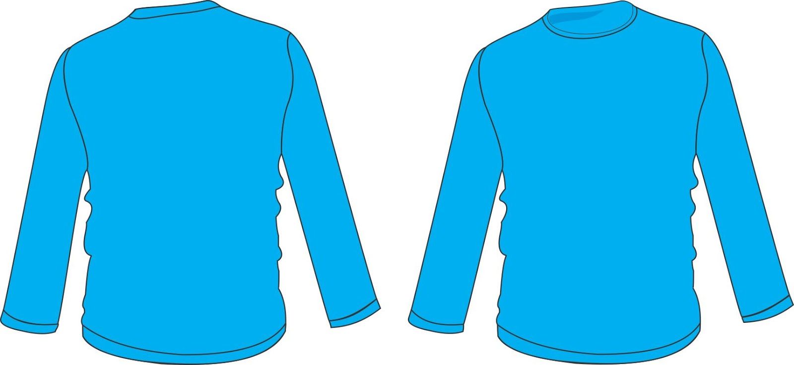 Detail Desain Kaos Polos Lengan Panjang Nomer 3