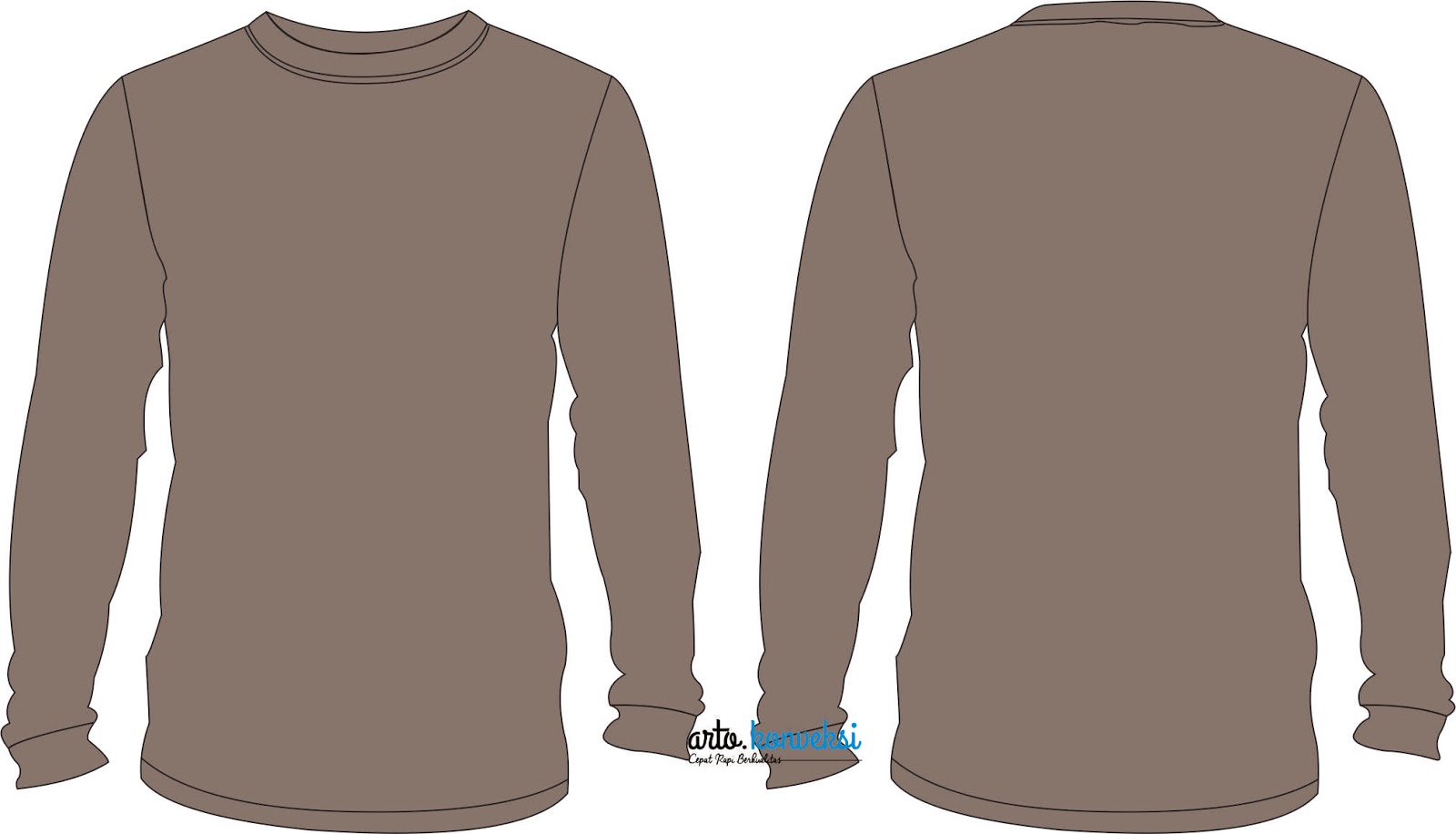 Detail Desain Kaos Polos Lengan Panjang Nomer 31