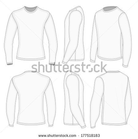 Detail Desain Kaos Polos Lengan Panjang Nomer 5