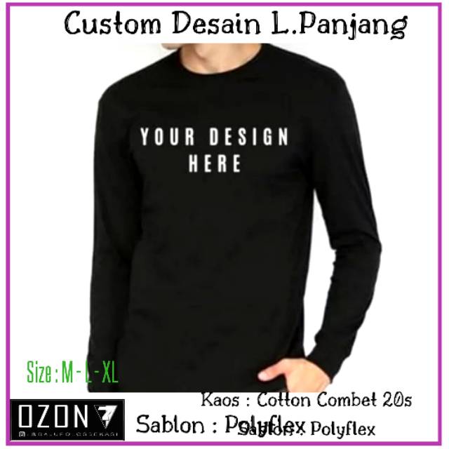 Detail Desain Kaos Polos Lengan Panjang Nomer 50