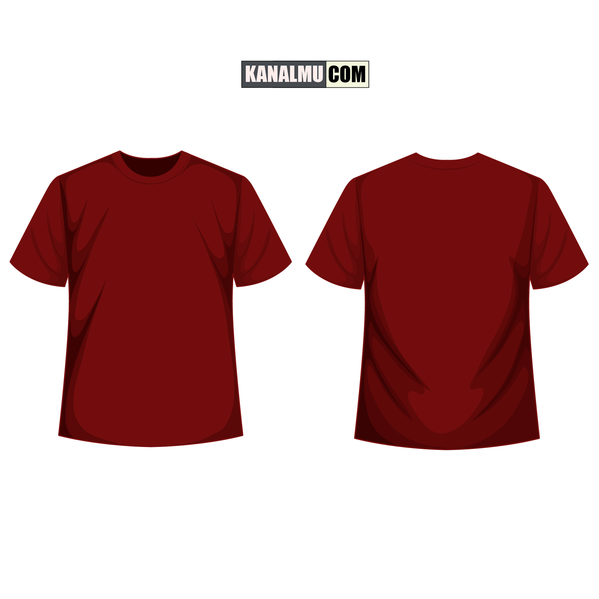 Detail Desain Kaos Polos Merah Maroon Nomer 2