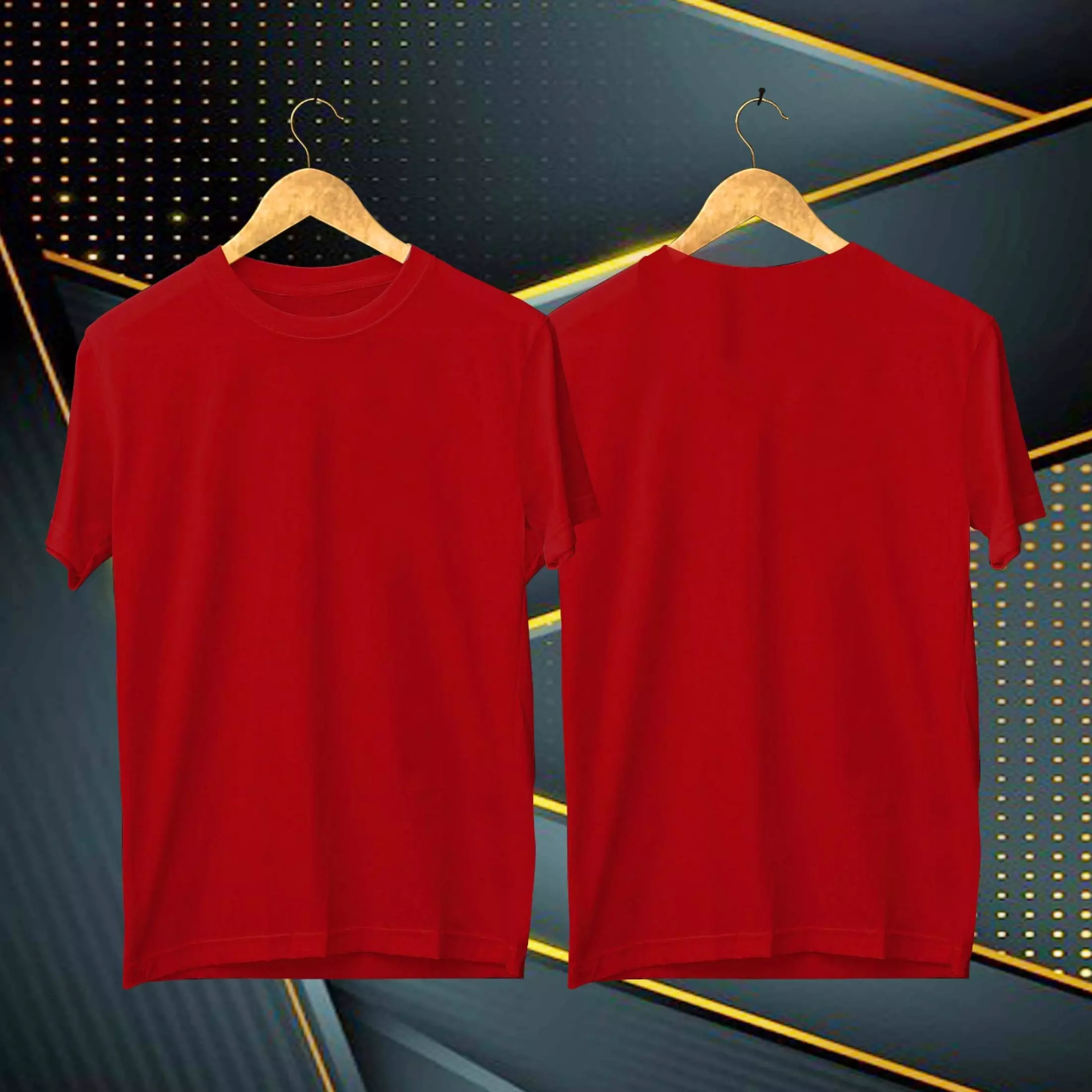 Detail Desain Kaos Polos Merah Maroon Nomer 51