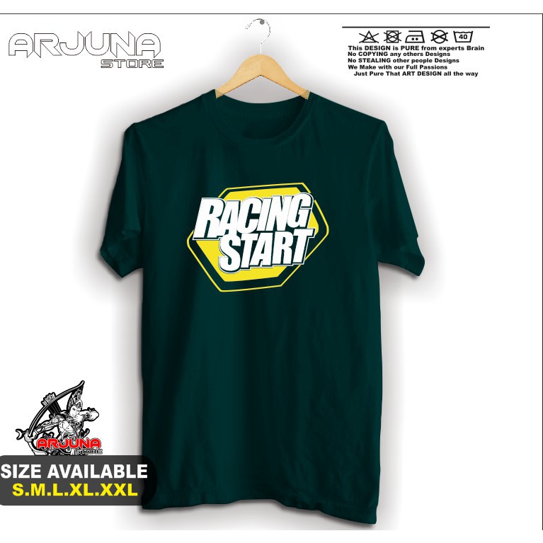 Detail Desain Kaos Racing Start Nomer 27