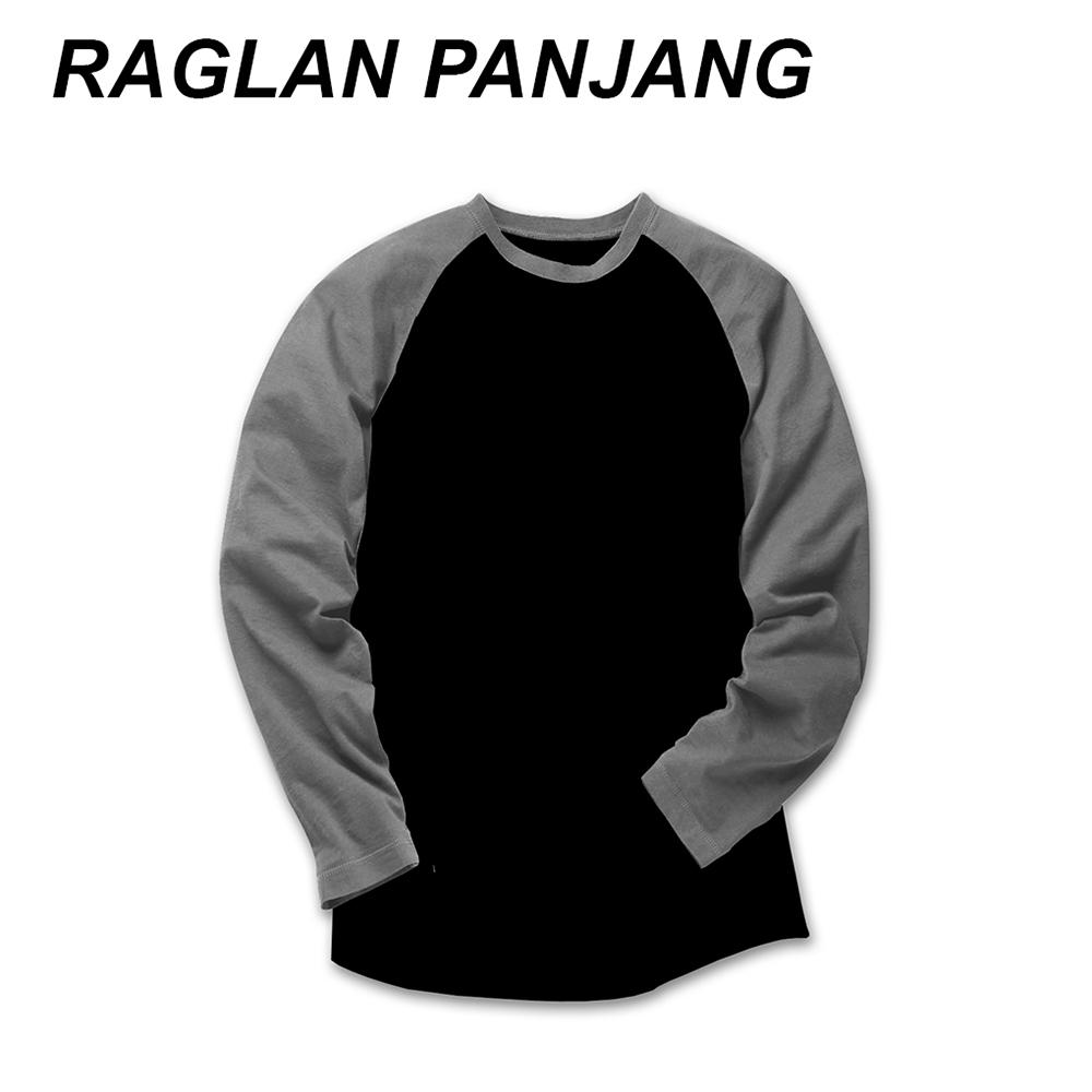 Detail Desain Kaos Raglan Lengan Panjang Polos Depan Belakang Nomer 29