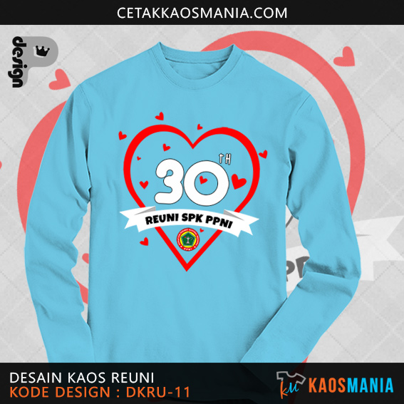 Detail Desain Kaos Reuni Nomer 23