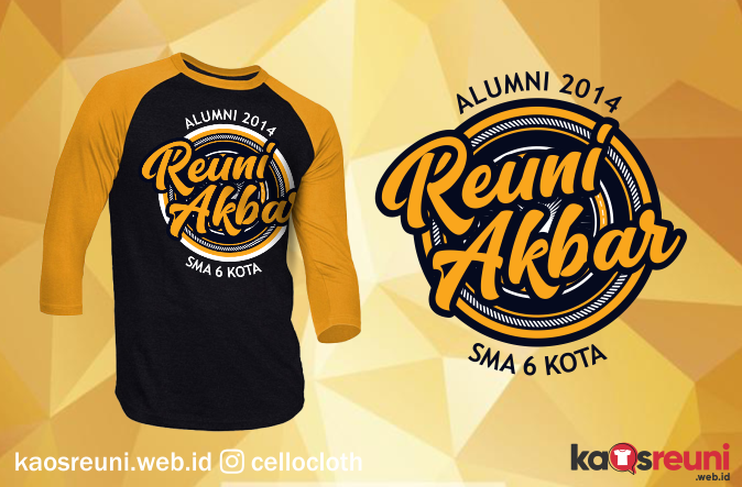 Detail Desain Kaos Reuni Keren Nomer 18