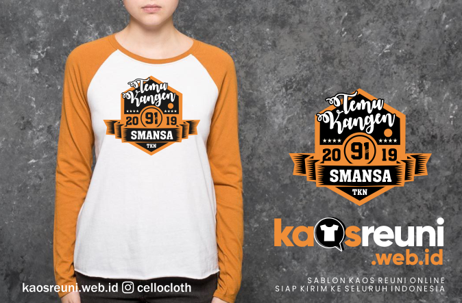 Detail Desain Kaos Reuni Keren Nomer 7