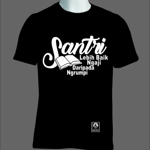 Detail Desain Kaos Santri Keren Nomer 4