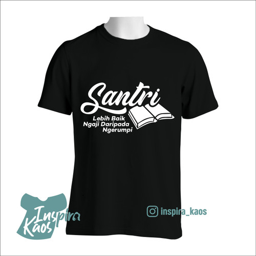 Detail Desain Kaos Santri Keren Nomer 40