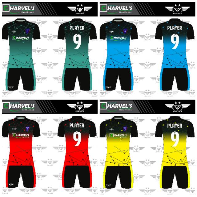 Detail Desain Kaos Tim Futsal Nomer 22