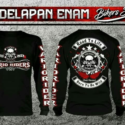 Detail Desain Kaos Touring Motor Nomer 10