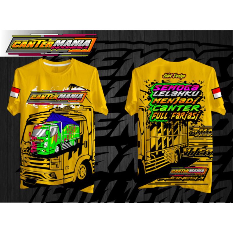 Detail Desain Kaos Truk Canter Nomer 25