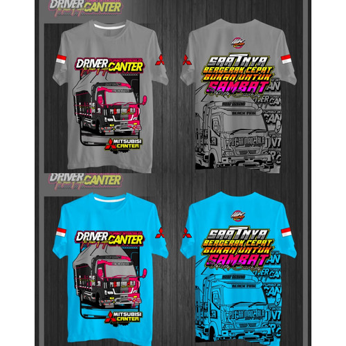 Detail Desain Kaos Truk Canter Nomer 28