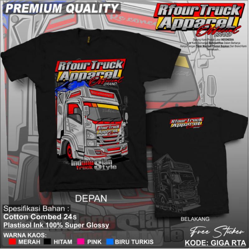 Detail Desain Kaos Truk Canter Nomer 53