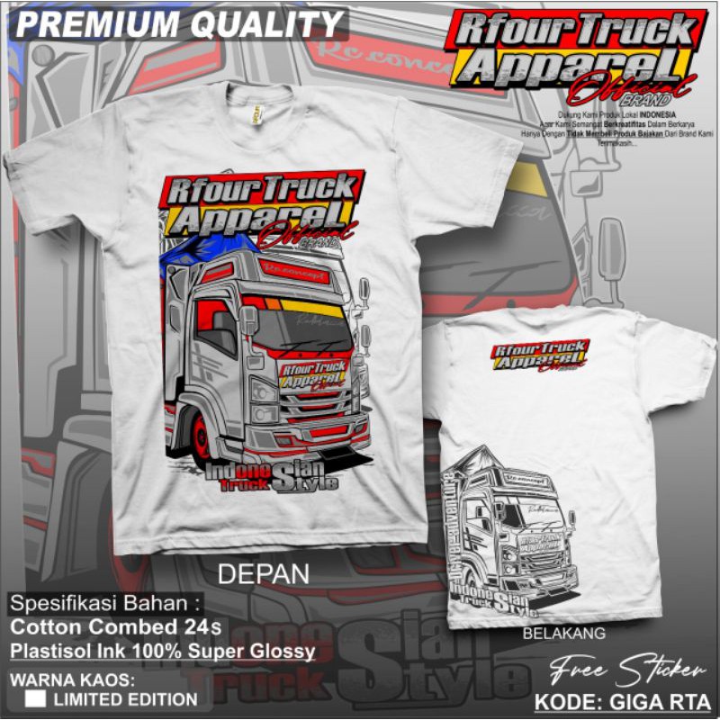 Detail Desain Kaos Truk Canter Nomer 56