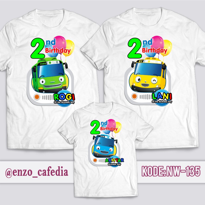 Detail Desain Kaos Ulang Tahun Anak Nomer 19