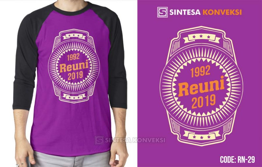 Detail Desain Kaos Ungu Nomer 24