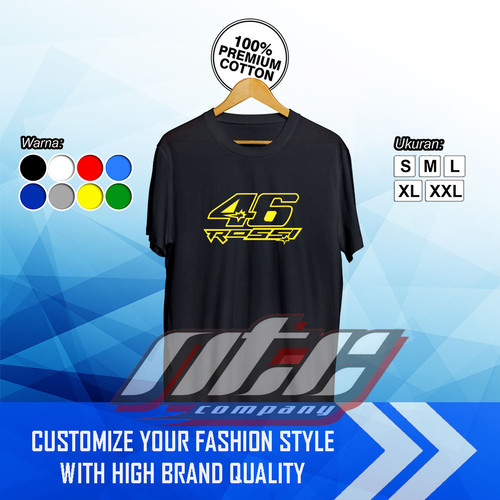 Detail Desain Kaos Valentino Rossi Nomer 6