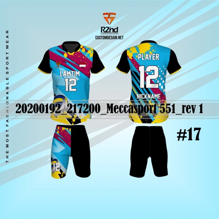 Detail Desain Kaos Voli Regar Sport Nomer 32