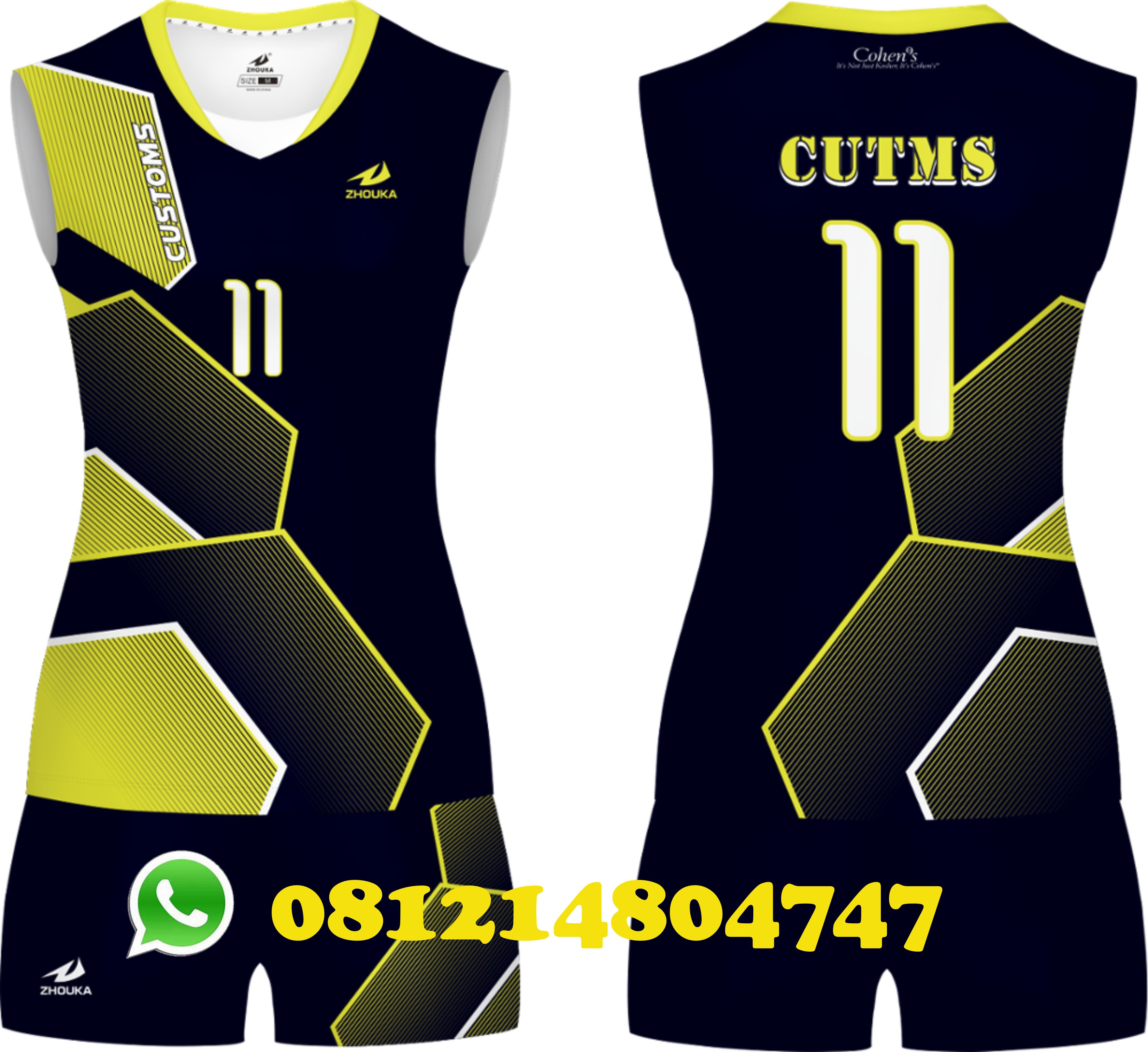 Detail Desain Kaos Voli Singlet Nomer 3