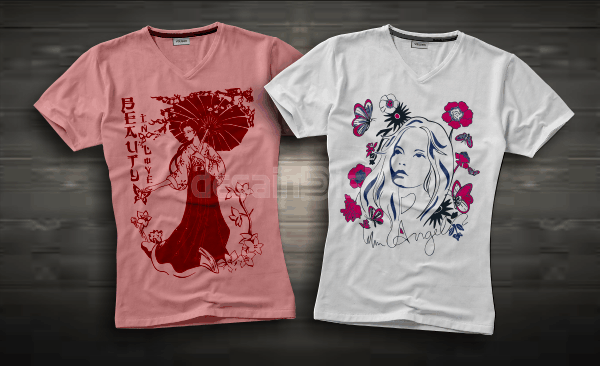 Detail Desain Kaos Wanita Keren Nomer 13