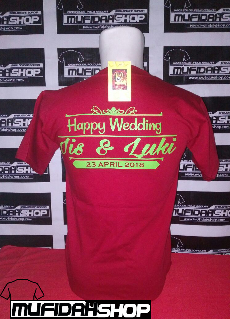 Detail Desain Kaos Wedding Nomer 13