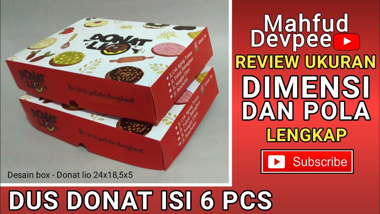 Detail Desain Kardus Donat Nomer 25