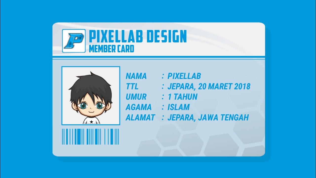 Detail Desain Kartu Anggota Nomer 17