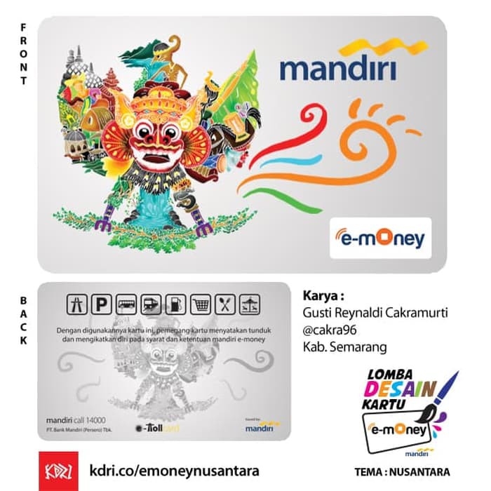 Detail Desain Kartu E Money Nomer 17