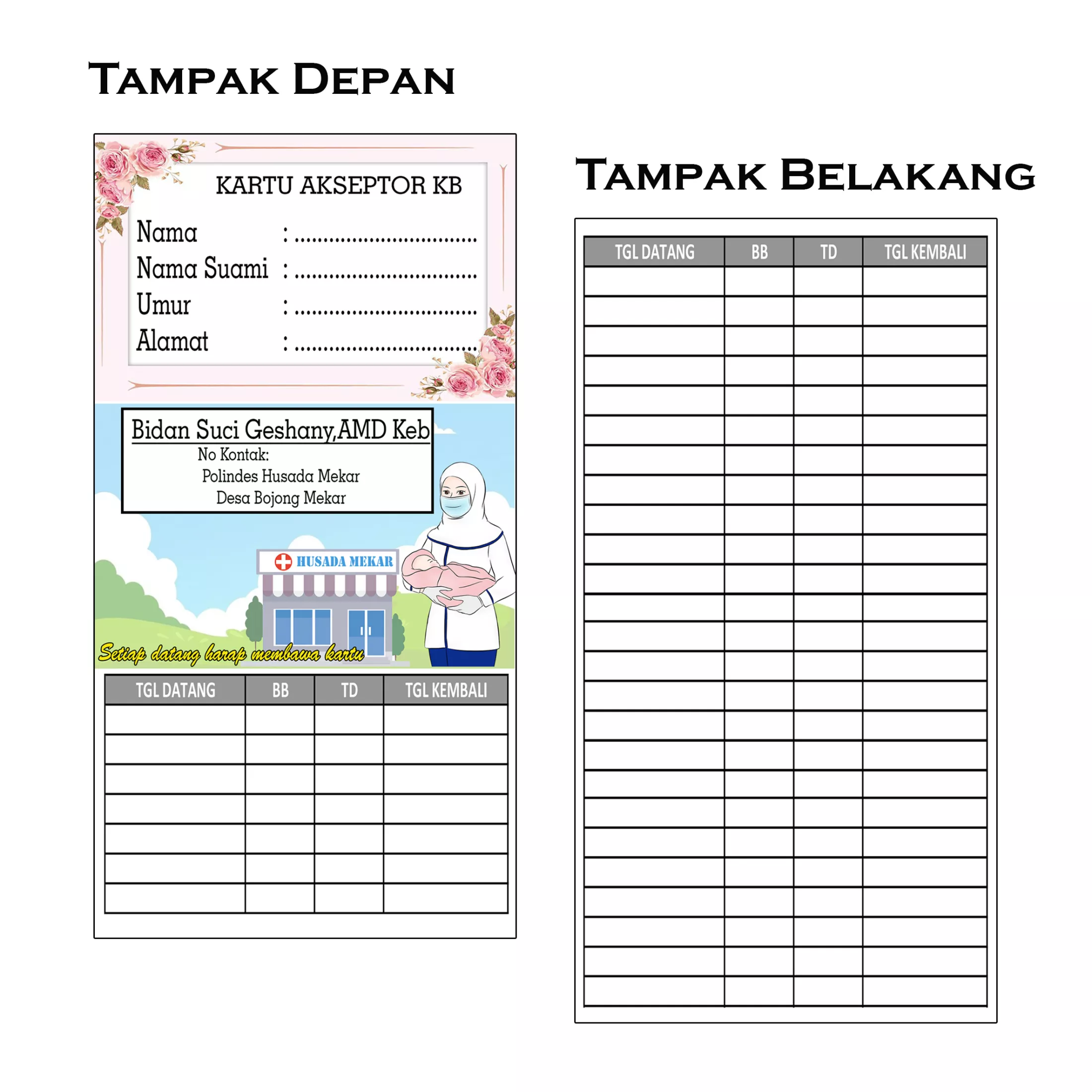 Detail Desain Kartu Kb Nomer 16