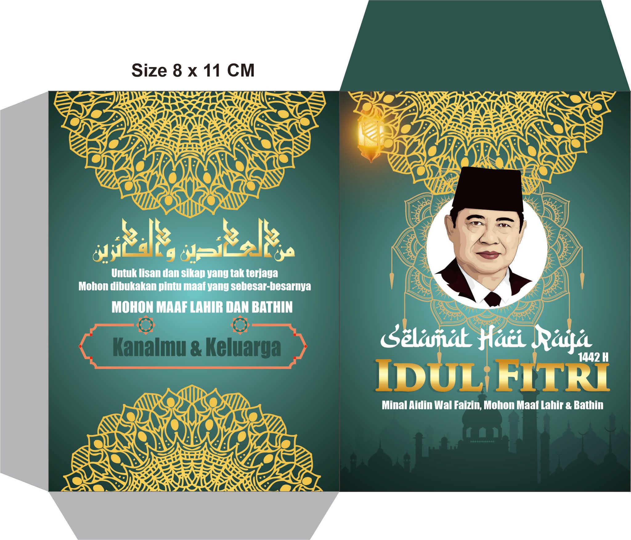 Detail Desain Kartu Lebaran Cdr Nomer 31