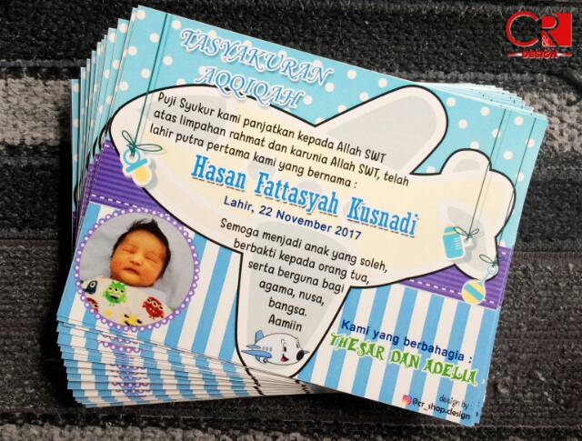 Detail Desain Kartu Nama Aqiqah Nomer 34