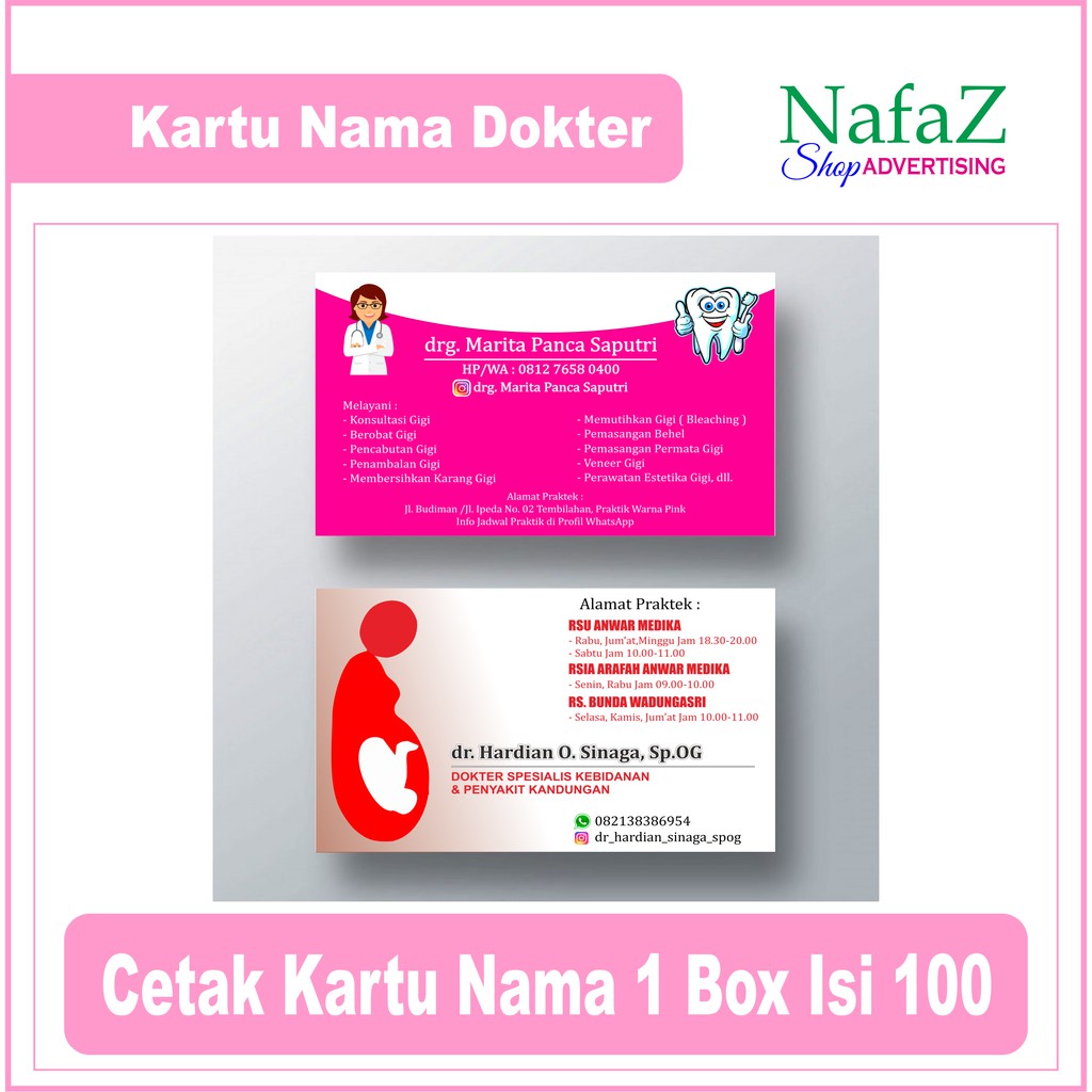 Detail Desain Kartu Nama Dokter Nomer 9