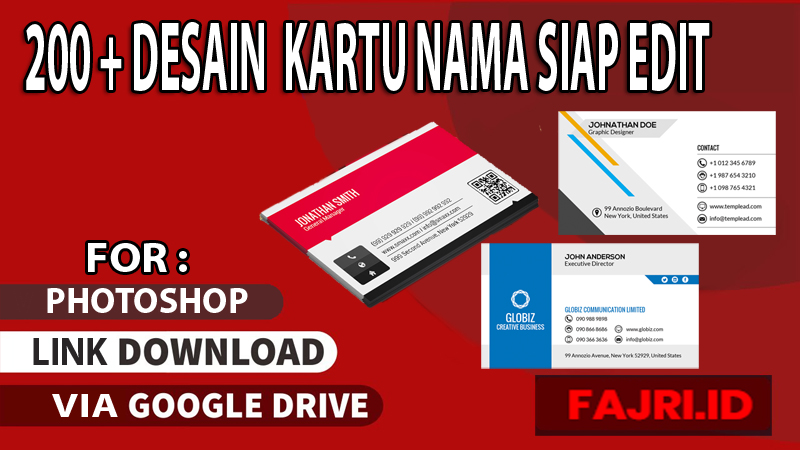 Detail Desain Kartu Nama Gratis Nomer 19