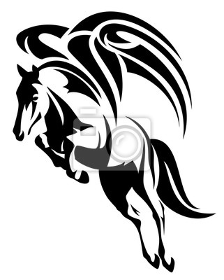 Pegasus Pferd Schwarz - 29+ Koleksi Gambar
