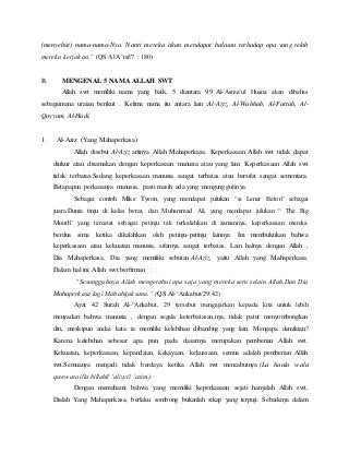 Detail Asmaul Husna Agar Menjadi Juara Kelas Nomer 26