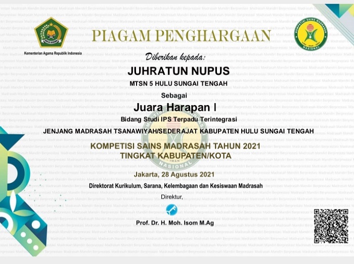Detail Bersyukur Menjadi Juara Kelas Nomer 44