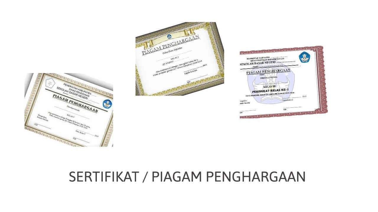 Detail Blanko Piagam Penghargaan Juara Kelas Nomer 35