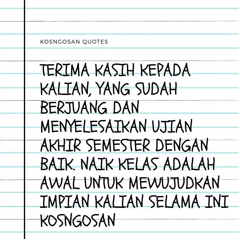 Detail Caption Juara Kelas Nomer 6