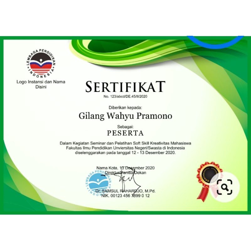 Detail Certificate Juara Kelas Nomer 4