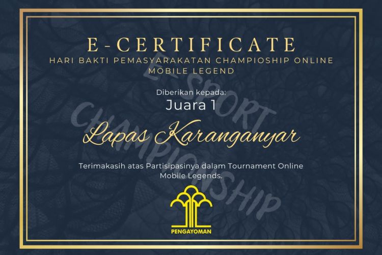 Detail Certificate Juara Kelas Nomer 36