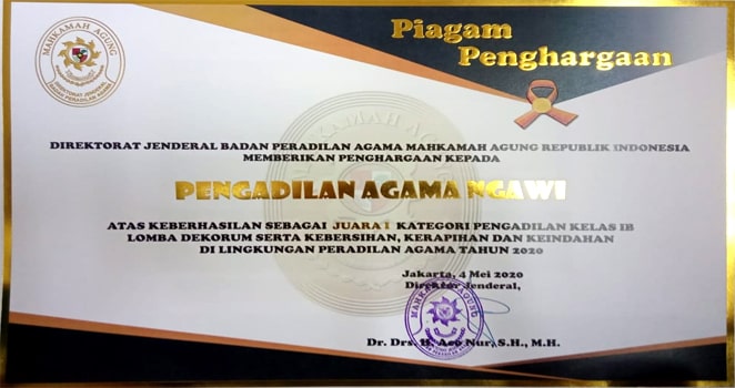 Detail Contoh Aplikasi Piagam Penghargaan Juara Kelas Jatim Nomer 43