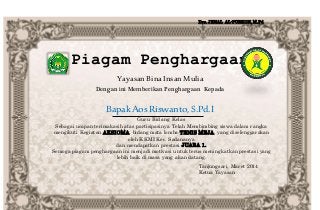 Detail Contoh Piagam Penghargaan Juara Kelas Paud Nomer 46