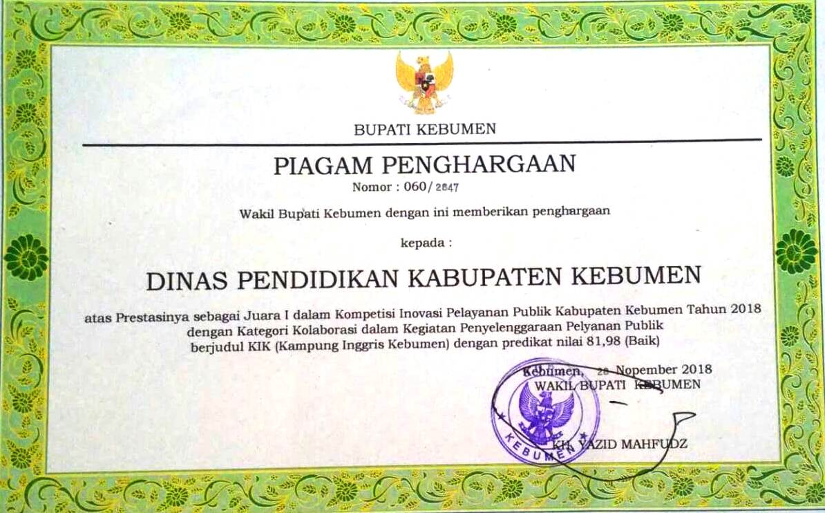 Detail Contoh Sertifikat Penghargaan Juara Kenaikan Kelas Sd Doc Nomer 38