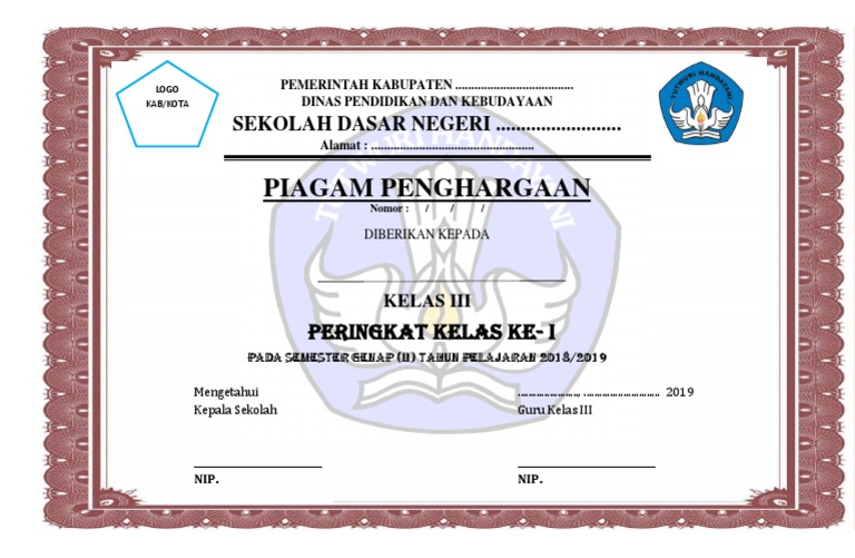 Detail Download Sertifikat Juara Kelas Docx Nomer 44