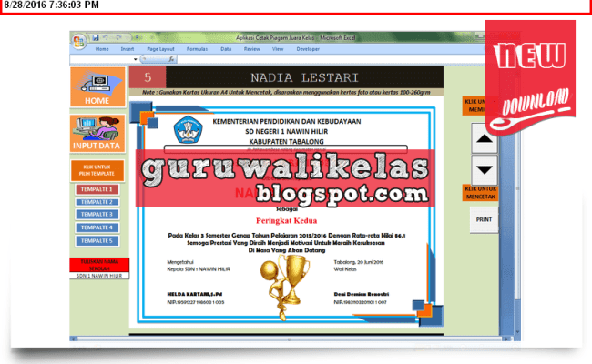 Detail Format Juara Kelas Sd Nomer 27