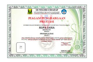 Detail Format Juara Kelas Sd Nomer 10