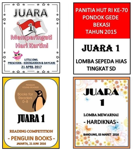 Detail Format Label Piala Juara Kelas Nomer 16