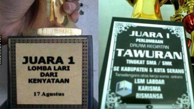 Detail Format Label Piala Juara Kelas Nomer 31