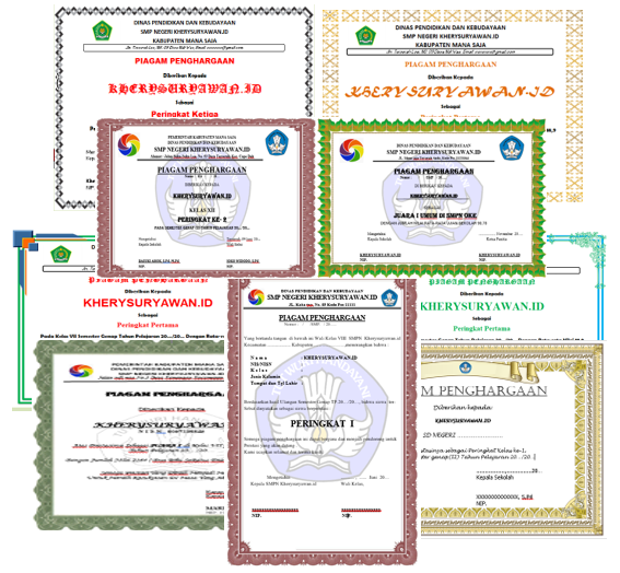 Detail Format Piagam Juara Kelas Doc Smp Nomer 16